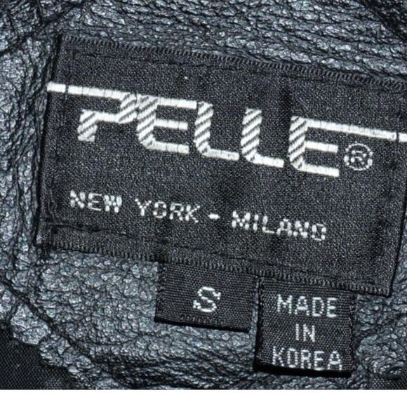 Vintage Pelle Patchwork Leather Bomber Jacket Velvet Paisley Korea Small - Picture 3 of 4